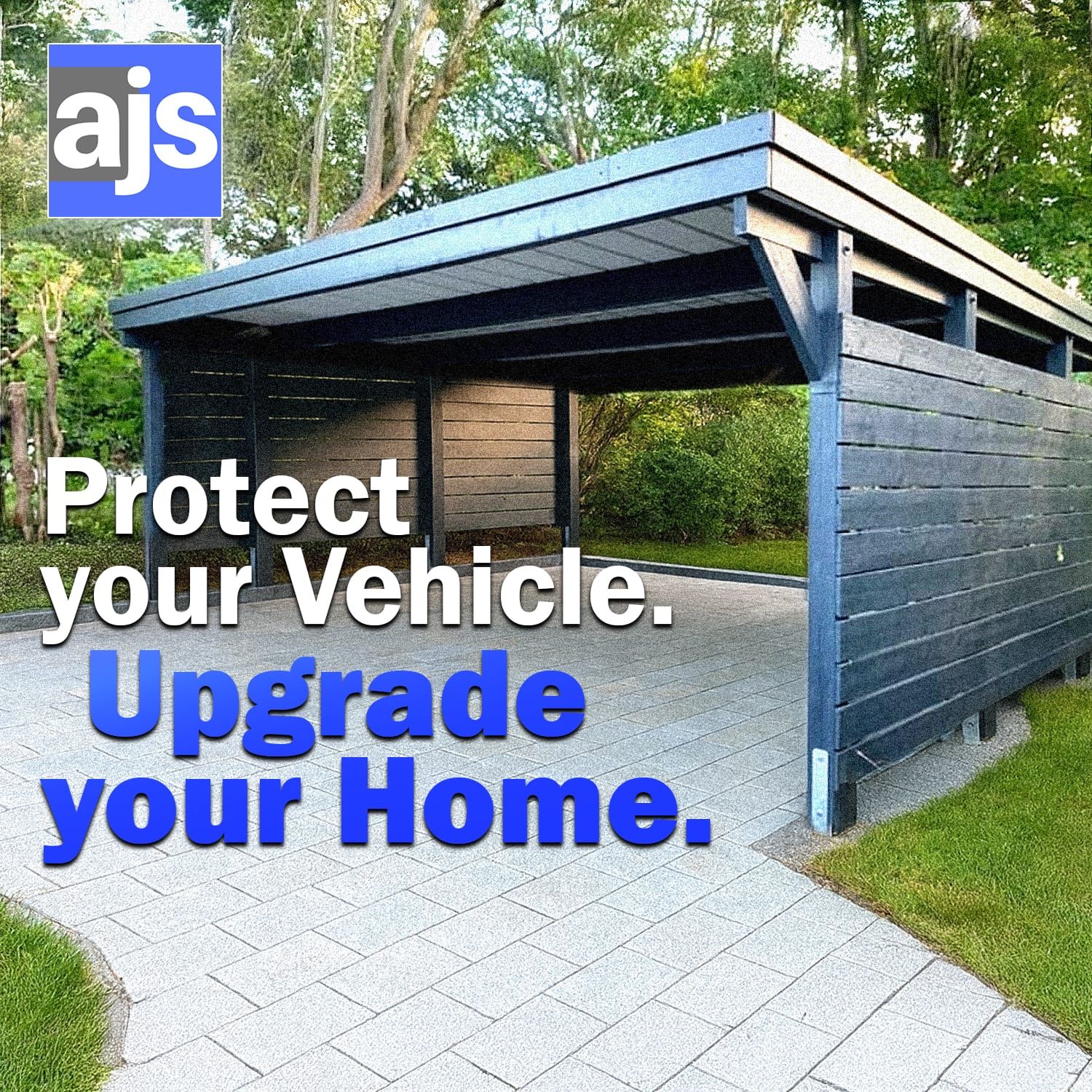 Timber carport example by AJ Services