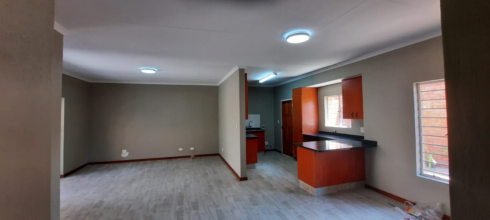 Demo phase: wall tiles removed and prep underway