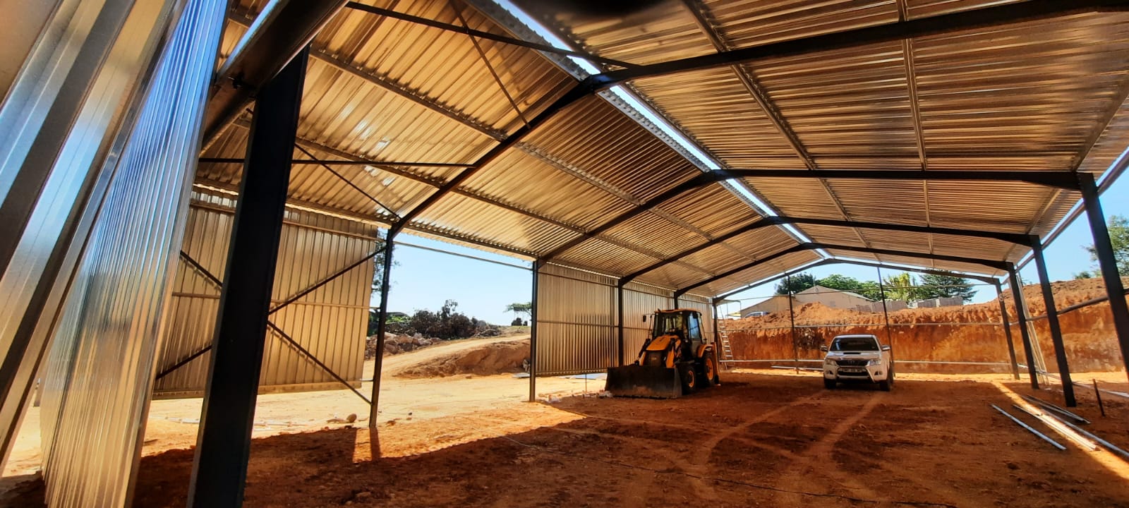 Interior roofing view